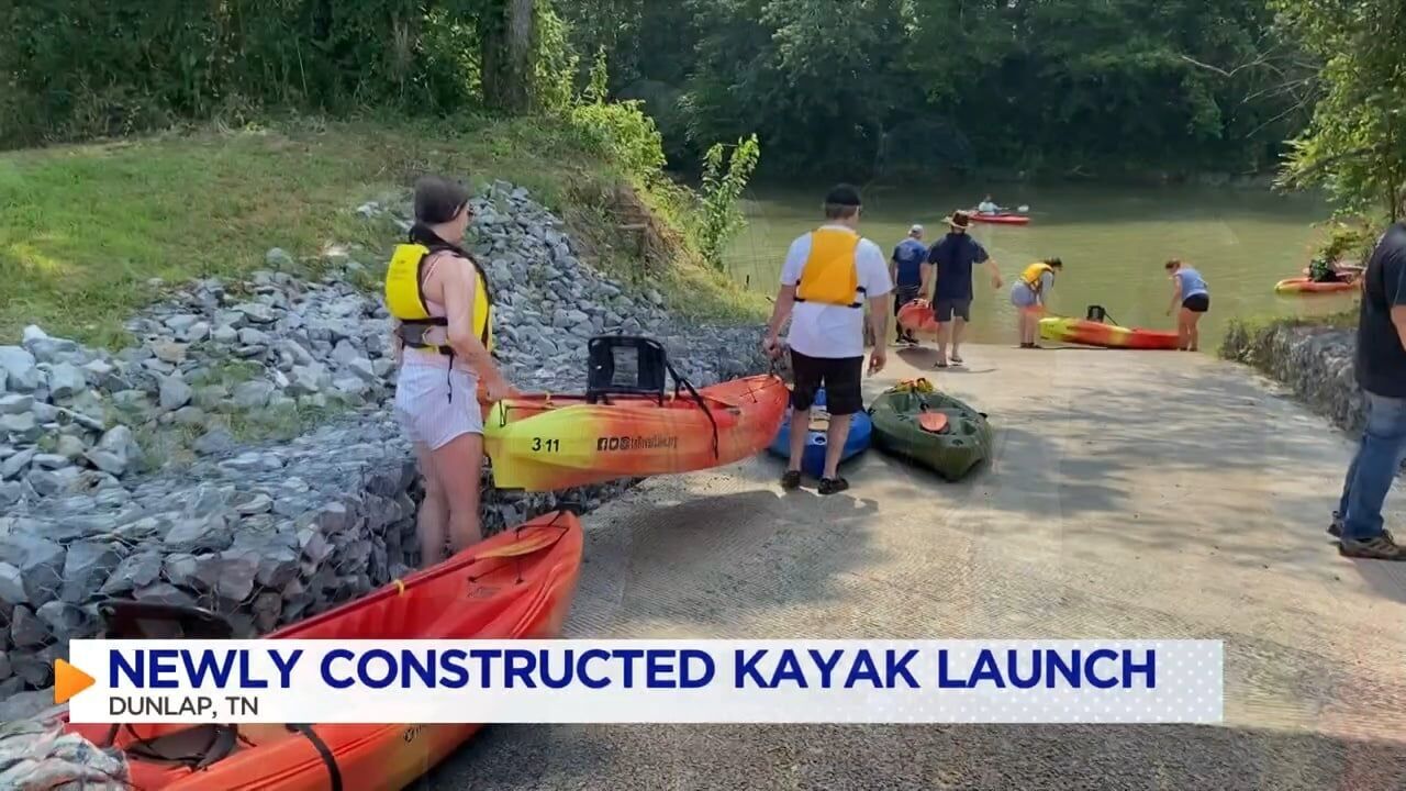 Ribbon-cutting held Monday at newly constructed kayak launch on the Sequatchie River Blueway